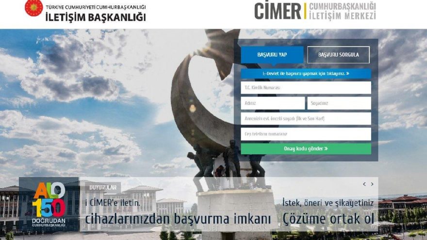 CİMER Şikayet